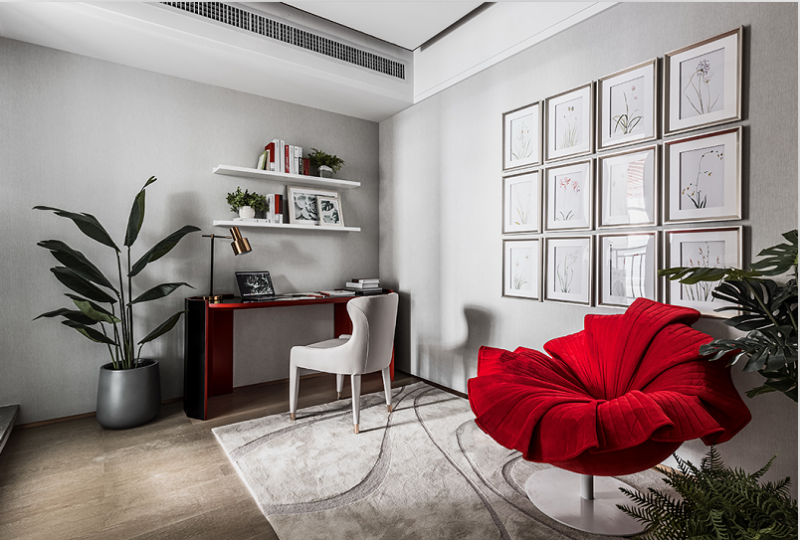 这样的色彩搭配个性极了，上海装饰公司追求不同样式